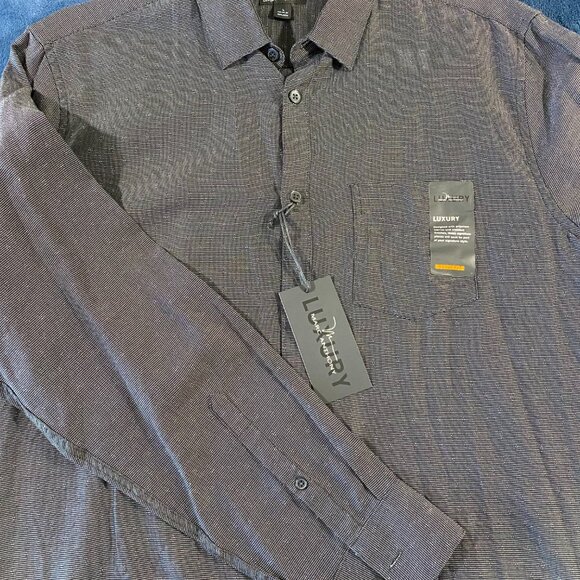 Men's Marc Anthony Luxury + Slim-Fit Linen Blend Button Front Shirt - Picture 2 of 3